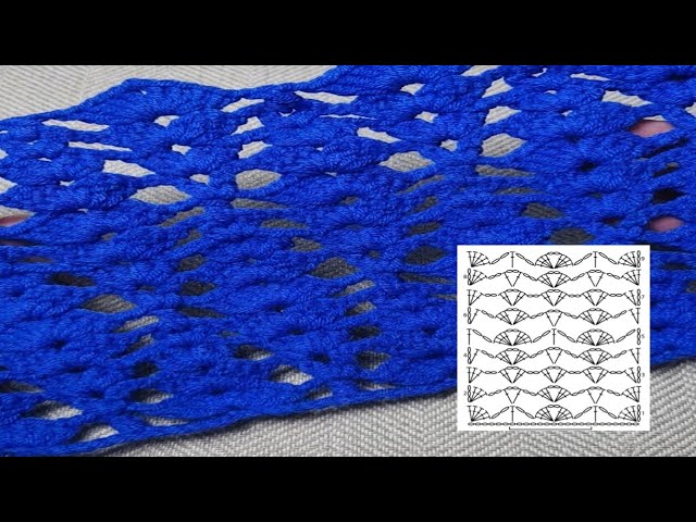 Beautiful Shell Lace Crochet Stitch | Easy Tutorial