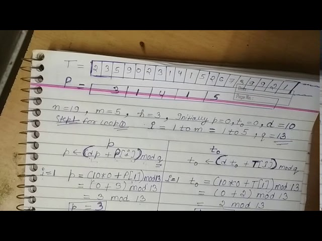Rabin-Karp Algorithm in  Design and analysis of Algorithm part-3