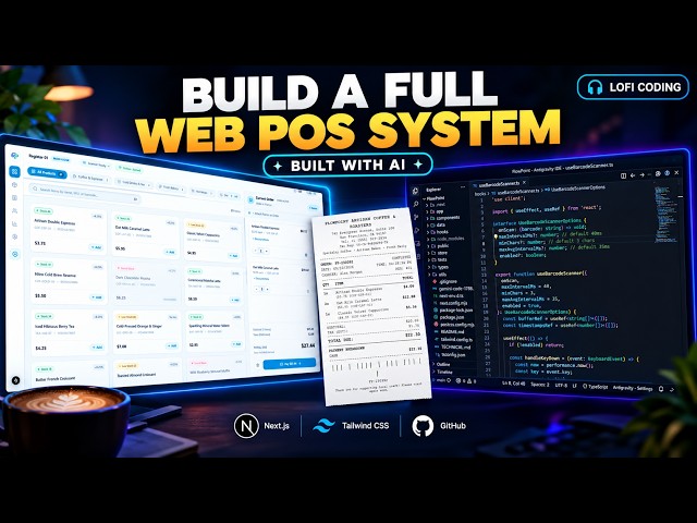 Building a Modern Web POS System with AI (Full Build) | Chill Lofi Coding • No Talking