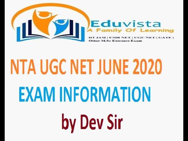 NTA UGC NET JUNE 2020 #UGCNET EXAM INFORMATION #EXAMDATE #UGCNETJUNE2020