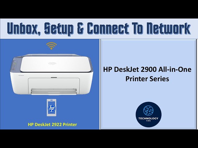 HP DeskJet 2922 | 2955 Printer : Unbox Setup Connect To Network & Use