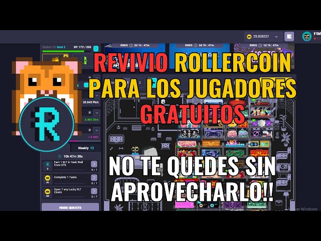 🐹 Regreso rollercoin para usuarios gratuitos! Ya hay fecha para Eliminación del bonus de inventario