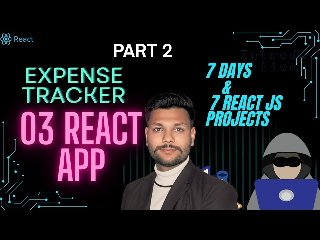 Expense Tracker App in React 💰 | Project Setup | Day 3 | Part 2 | React Series | EnginearG