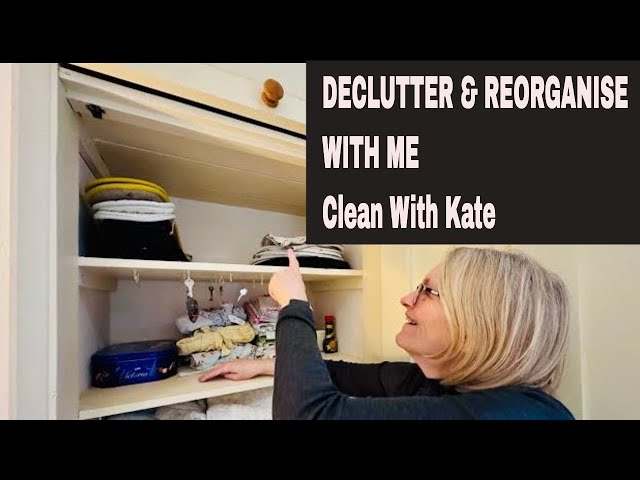 Declutter And Reorganise Messy Cottage Cupboard Part 3-The Fun Bit-Clean With Kate #declutterwithme