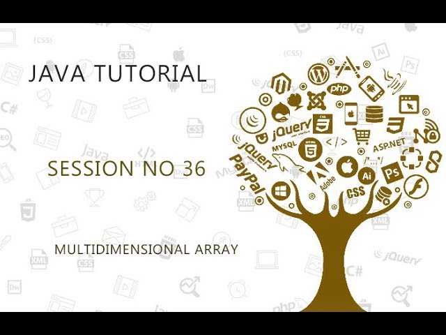 JAVA TUTORIAL  36   MULTIDIMENSIONAL ARRAY