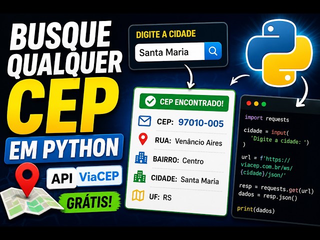 How to Consume the ViaCEP API in Python 📍 | Search for Addresses by ZIP Code (Step-by-Step)
