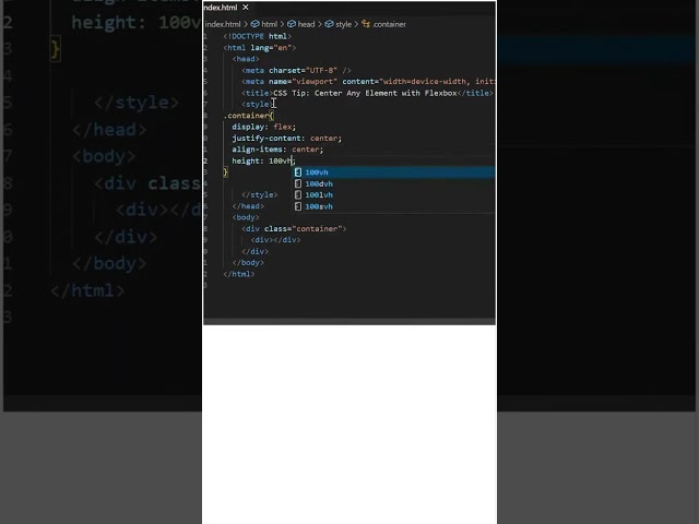 Center Any Element with Flexbox | CSS Layout Tip