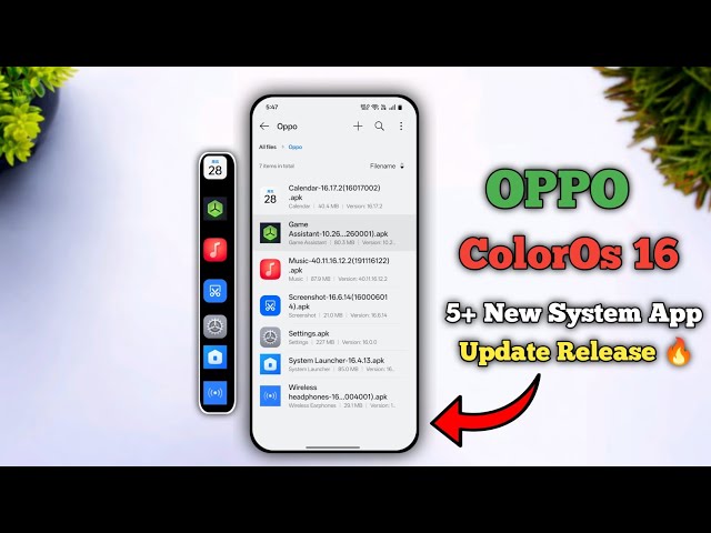 Oppo ColorOs 16 New 5+ System App Update Release 🔥⚡ | install New ColorOs 16 Application Update