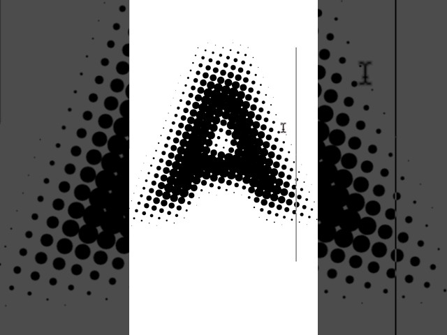 Editable halftone text in adobe illustrator