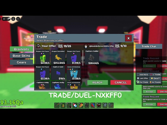 🔴 LIVE Roblox Steal Brainrot 🔥 Trade + Duel + PvP Battles | GoodTk