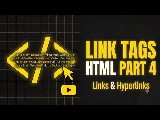 Part4 Links Tags| Html Full Course & Tutorial | #coding #pindacoding