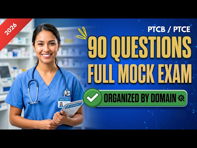 PTCB Exam Questions 2026 • 90-Question Practice Test (Categorized)