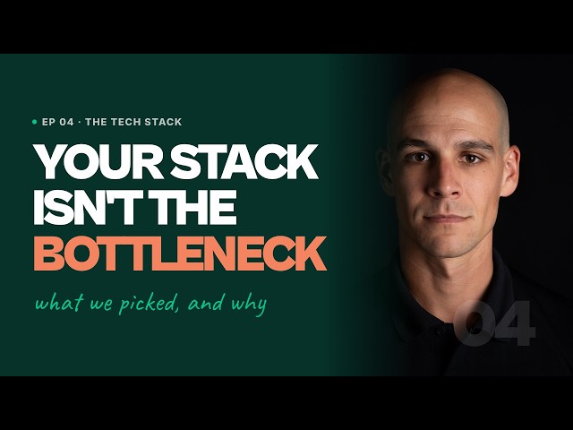 Your stack isn't the bottleneck - if you're shipping in 30 days, here's what we use.