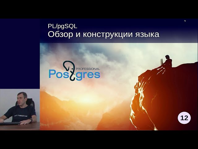 DEV1-12. 11. PL/pgSQL Language Overview and Constructs