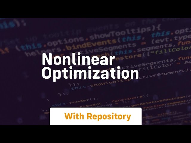 nonlinear optimization