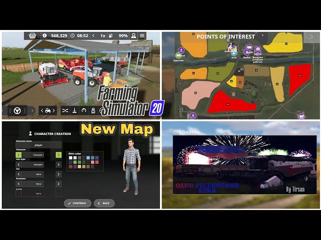 Fs20 mods - Map One Russian Region Remake by Sanych in farming simulator 20 mods 