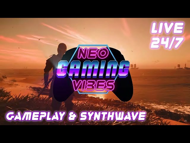 NGV‑TV /// 24/7 Synthwave Radio /// Chill • Retro • Gaming 🕹️🎵 (no Ads)