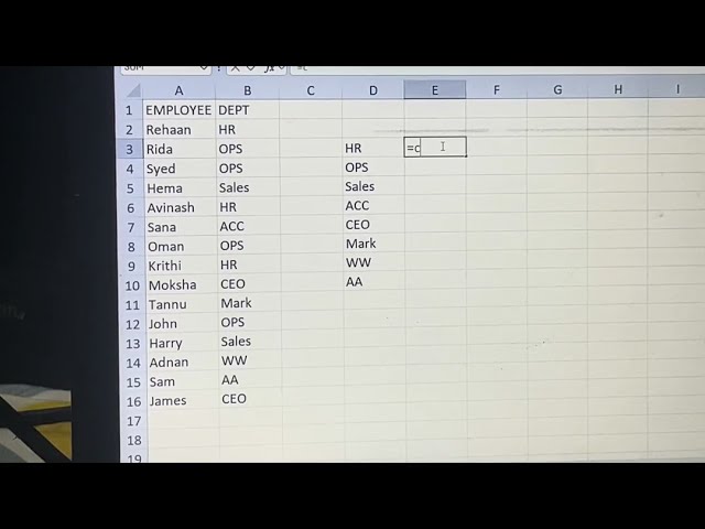 #TECH.REHAAN——- # UNIQUE FUNCTION IN EXCEL☝️