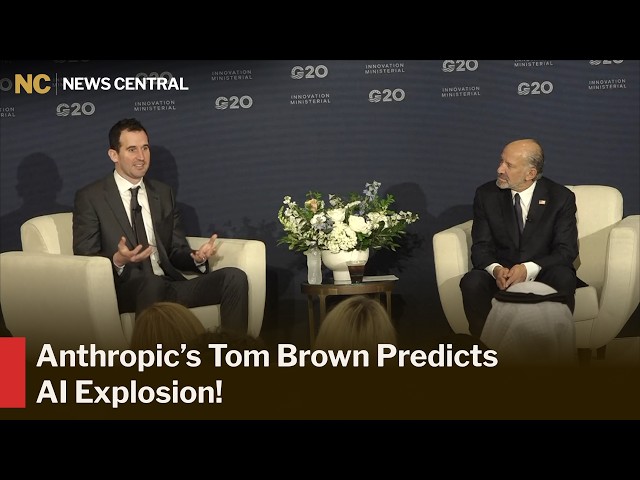 FULL: Anthropic’s Tom Brown Discusses AI Growth, AGI and Medical Breakthroughs at G20 | AI1Z