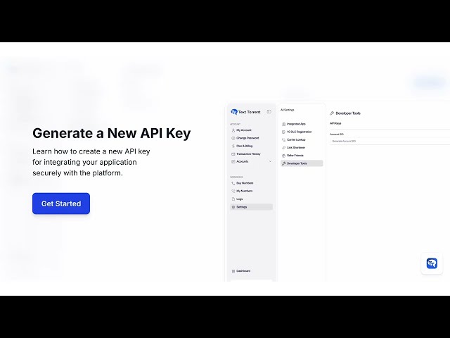 How to Generate an API Key | SMS API & Developer Tools in Text Torrent