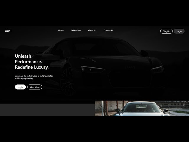 Build a Stunning Audi R8 Website Using React & Tailwind CSS 🔥 | Step-by-Step Modern UI Tutorial