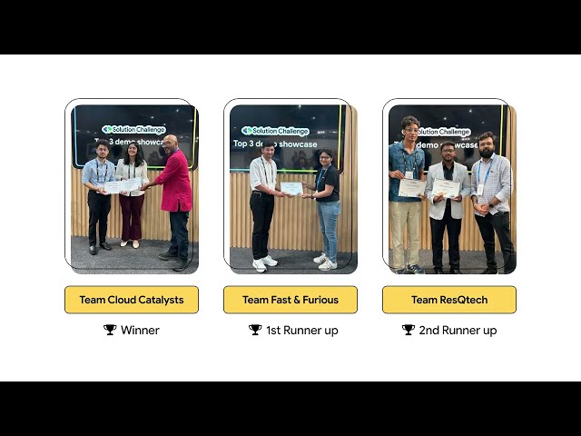 Meet the Top 3 Teams of Solution Challenge 2025 | Stories Behind their Winning Prototypes