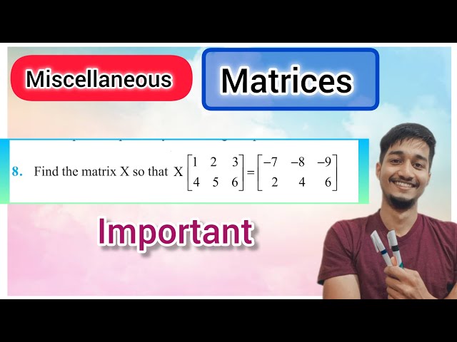 Miscellaneous exercise on chapter 3 class 12 q8 | Miscellaneous ch 3 class 12 q8