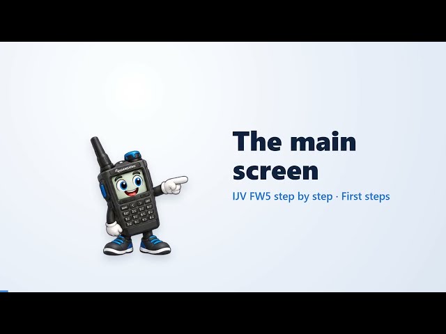 The main screen, piece by piece (IJV FW5 step by step 4)