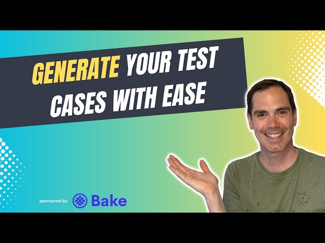 Generate Your Test Cases With Ease