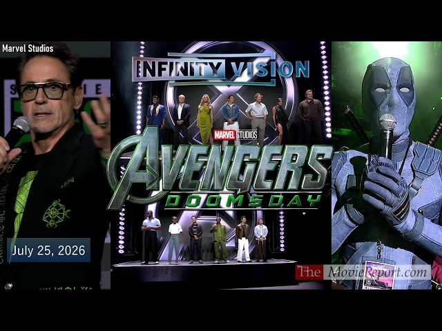 AVENGERS DOOMSDAY Comic-Con Hall H highlights Robert Downey Jr, Ryan Reynolds & cast - July 25, 2026