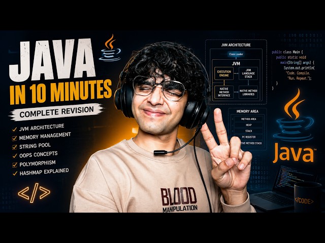 Java Interview Revision in 10 Minutes | JVM, String, OOPs & HashMap