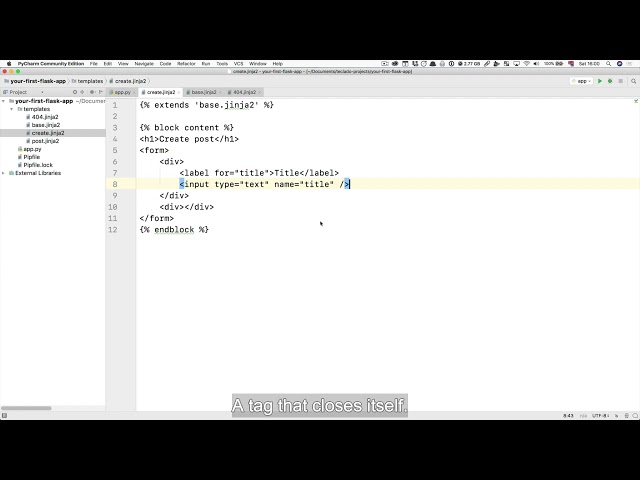 182  Rendering forms with Flask and Python