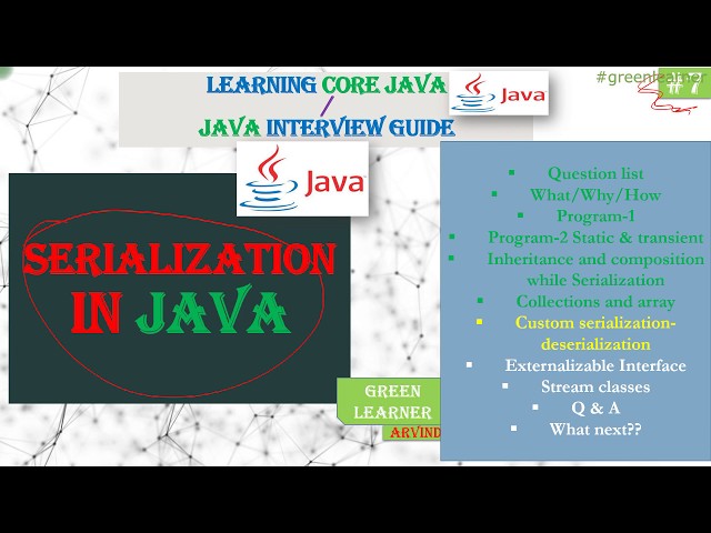 Custom Serialization & Deserialization || Serialization In Java #7 || Core Java Tutorial