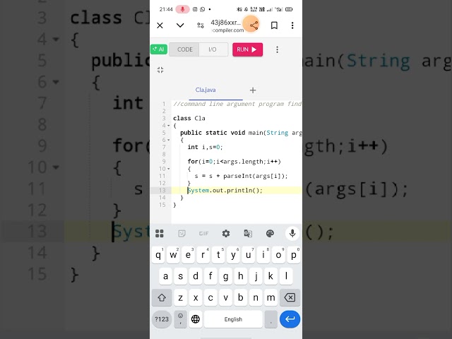 Java command line argument
