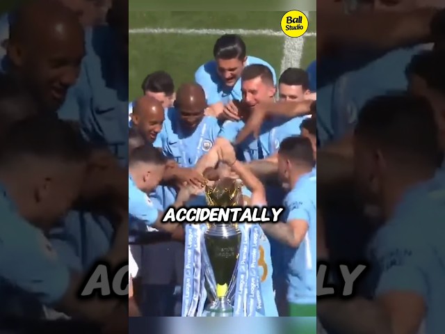 When Trophy Celebrations Go Wrong 🏆😂 #football #soccer