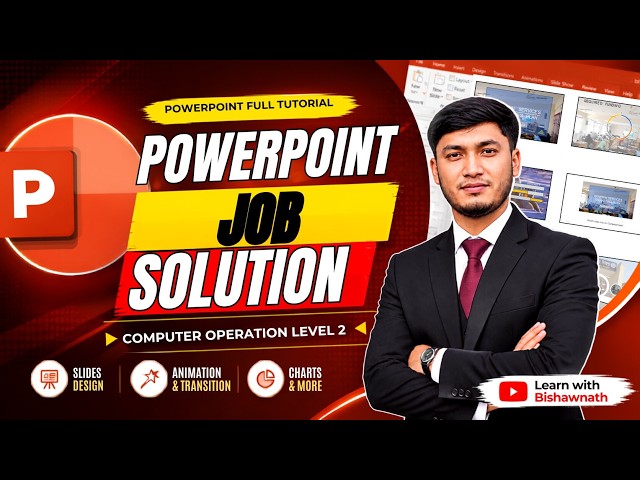 Computer Operation Level 2 PowerPoint Job Solution | PowerPoint Tutorial in Bengali | Learn with ...
