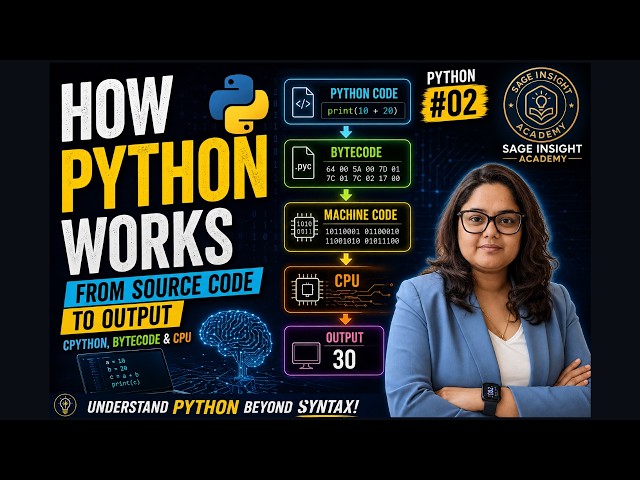 How Python Works: From Source Code to Output | CPython, Bytecode & CPU