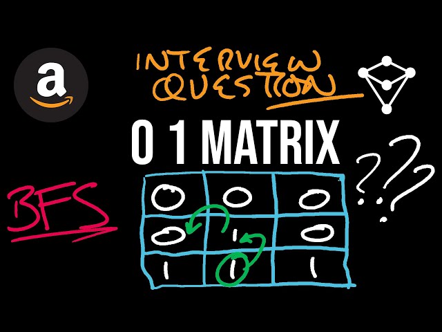 Amazon Coding Interview Question - 0 1 Matrix - LeetCode 542