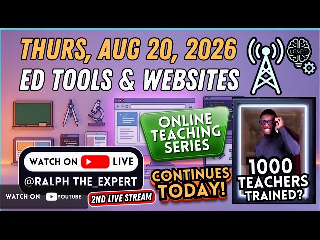 2nd | Ed Tech Tools and Website for 1000+ Teachers | Earn ₦500K+ Monthly? | Ralph the Expert Live