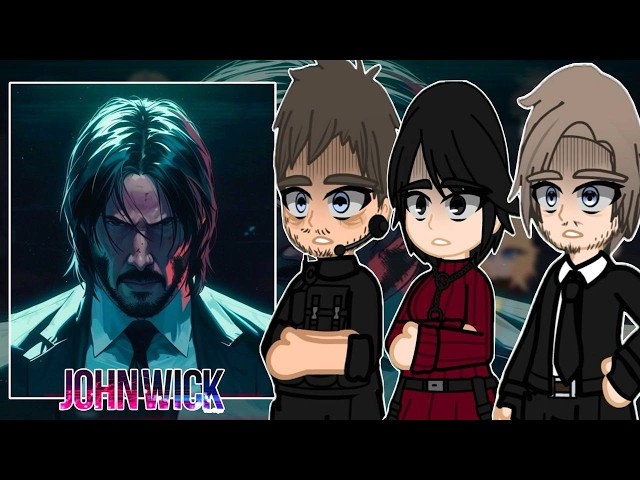 Resident Evil Characters React to John Wick as New Agent | Gacha React |