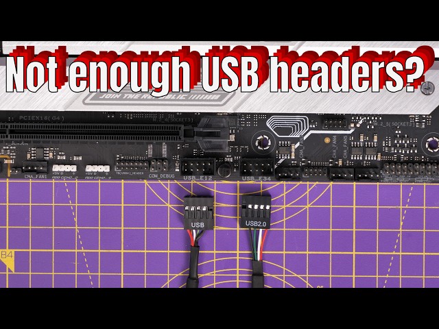 Not got enough internal USB connectors this is the solution (Lian Li Edge Hub)