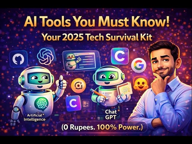 Day 39: AI Tools You Must Know — 2025 Tech Survival Kit for Students & Developers