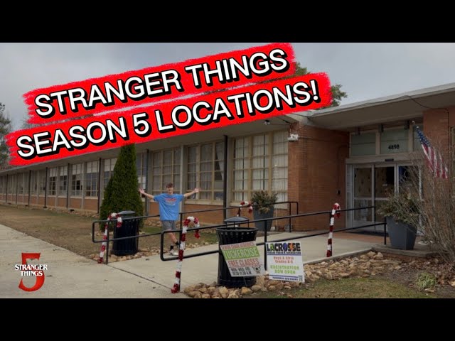 Visiting Stranger Things Season 5 LOCATIONS!