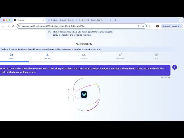 90 secs for Vanna AI to execute a complex SQL query