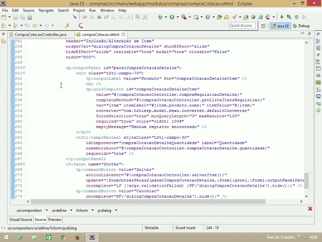 T2Ti ERP 2.0 - Java Web - Back Office - Purchasing - Video Lesson 04 - Quotation
