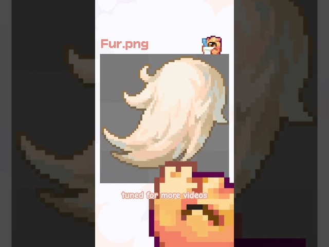 How to Draw Fur (or Hair) | #hanapix_ on #Twitch #pixelart #aseprite #timelapse #beginner #tutorial