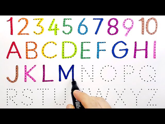 Learn to write the Numbers 123 and the ABC alphabet