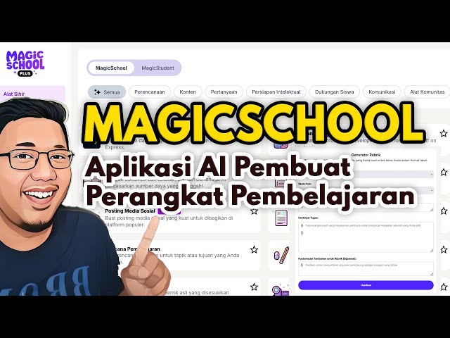 MAGICSCHOOL ‼️ Aplikasi AI Lengkap Pembuat Segala Macam Perangkat Pembelajaran Untuk Dosen & Guru