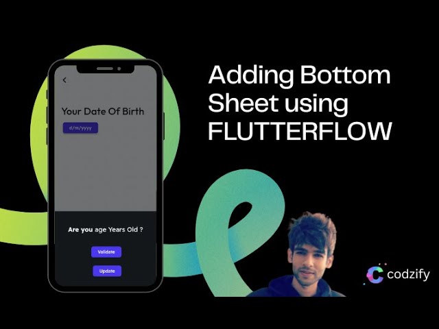 How to add a Bottom Sheet & Date Picker in FlutterFlow? | FlutterFlow Tutorial