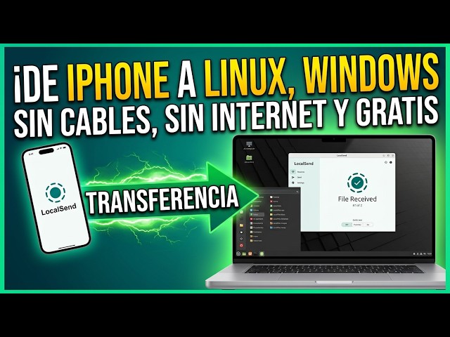 La MEJOR App Open Source para Transferir Archivos Entre Dispositivos, iPhone, Linux, Win, Android✅✅